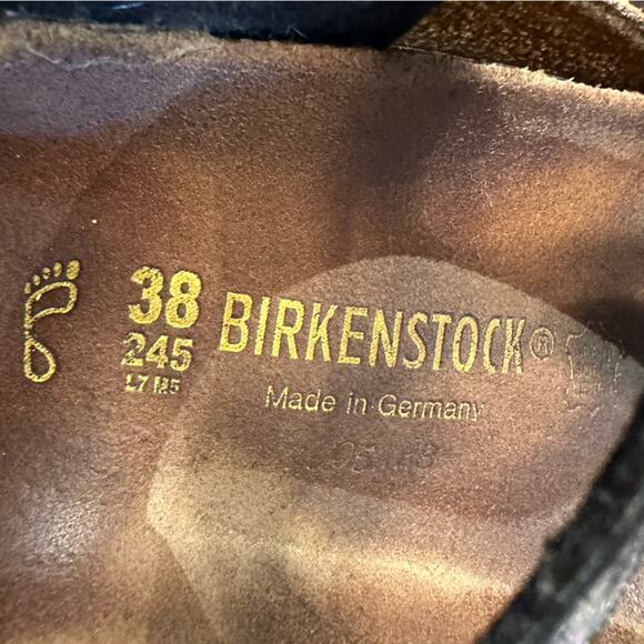 Birkenstock Women’s 38 (7) Black and Silver Thong Style Sandals - Picture 7 of 7